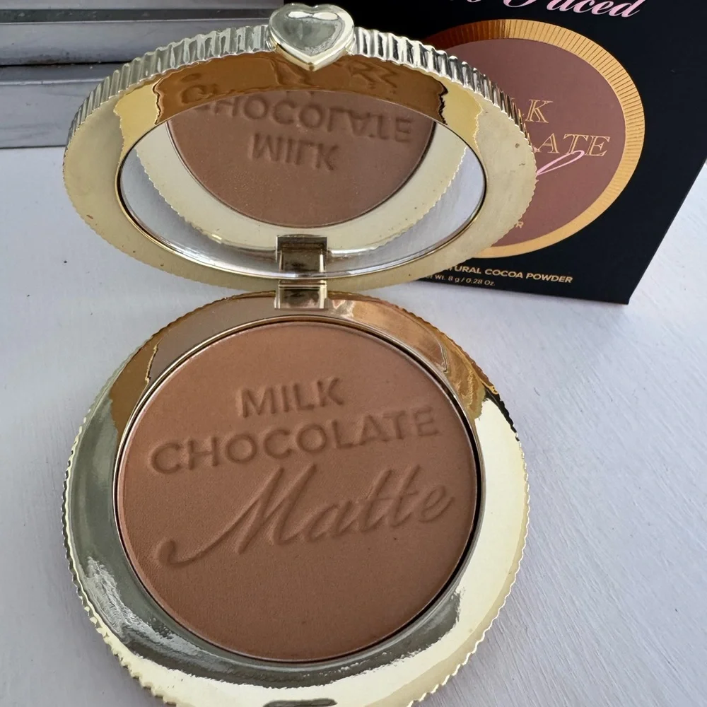 Too Faced Milk Chocolate Matte Bronzer - Warm Tan Brown